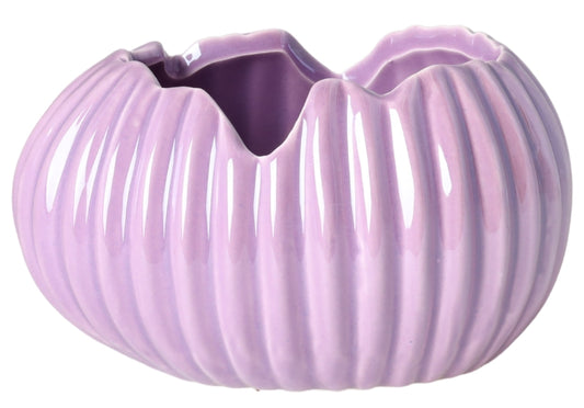 Ghiveci ceramic mov 11x8x6 cm, suport pentru plante și decor interior elegant