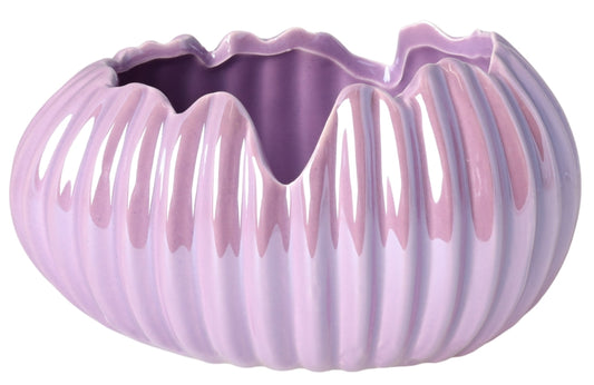 Ghiveci suport decorativ ceramic ou mov mare, pentru plante sau decor de Paște