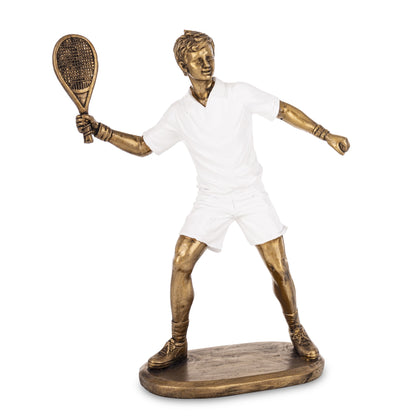 Figurină jucător de tenis din rășină, ornament sportiv decorativ, cadou original pentru pasionați de sport