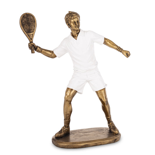 Figurină jucător de tenis din rășină, ornament sportiv decorativ, cadou original pentru pasionați de sport