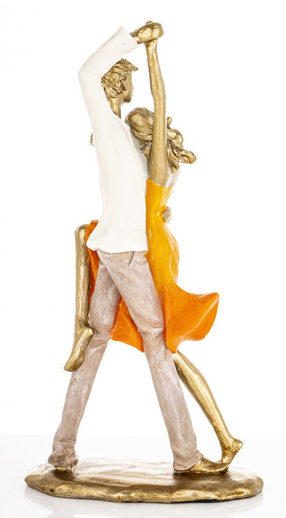 Figurină cuplu dansând decor romantic elegant