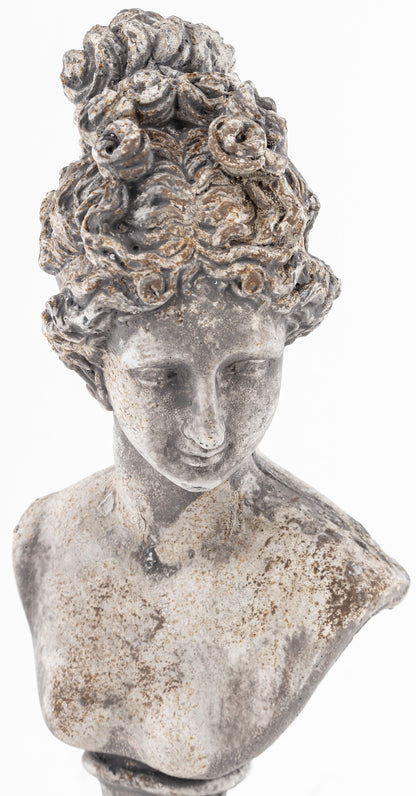 Statuetă decorativă ciment antichizat 36x11x9 cm
