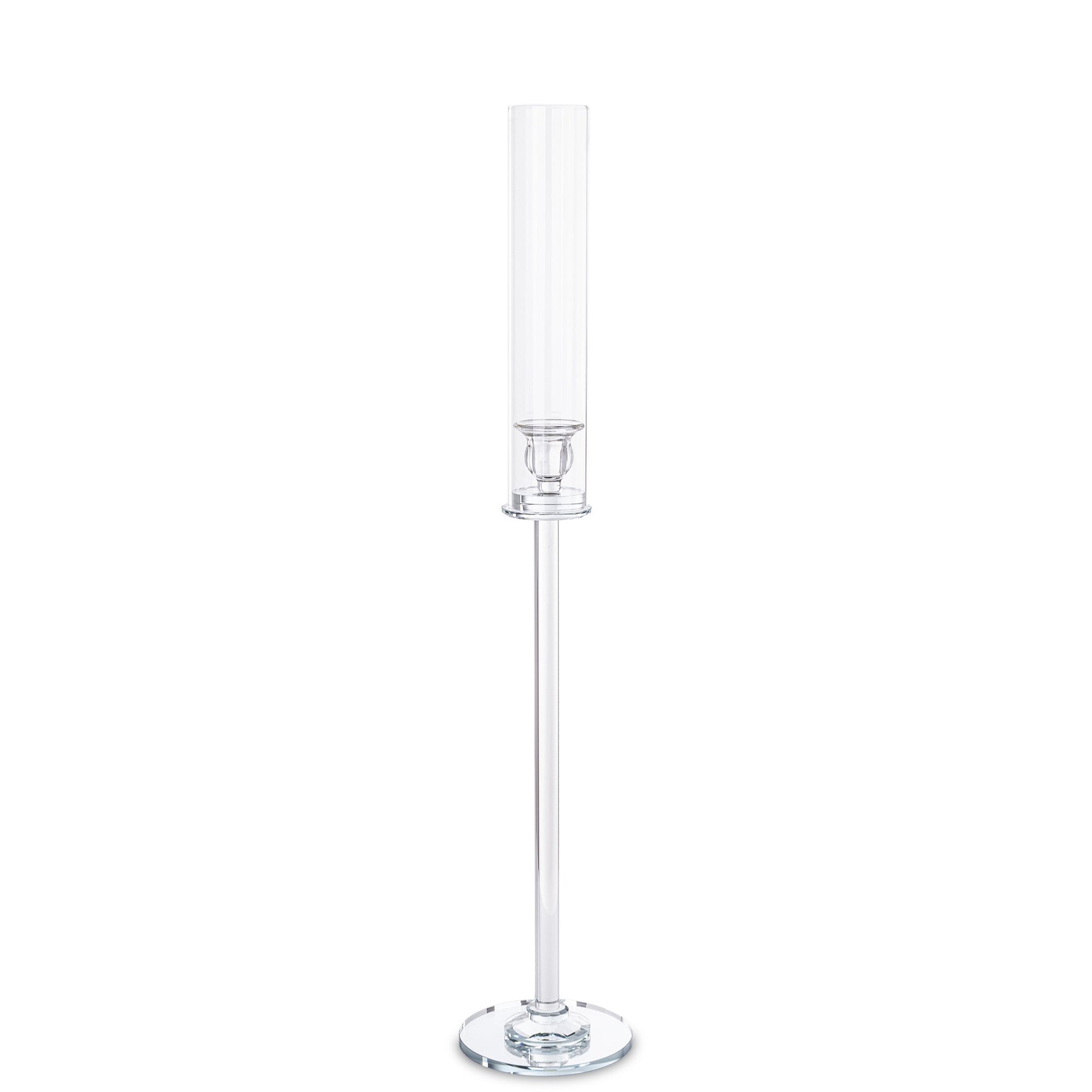 Sfeșnic mare cristal 74 cm, ornament decorativ strălucitor pentru evenimente și decor de lux.