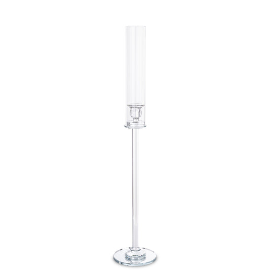 Sfeșnic mare cristal 74 cm, ornament decorativ strălucitor pentru evenimente și decor de lux.