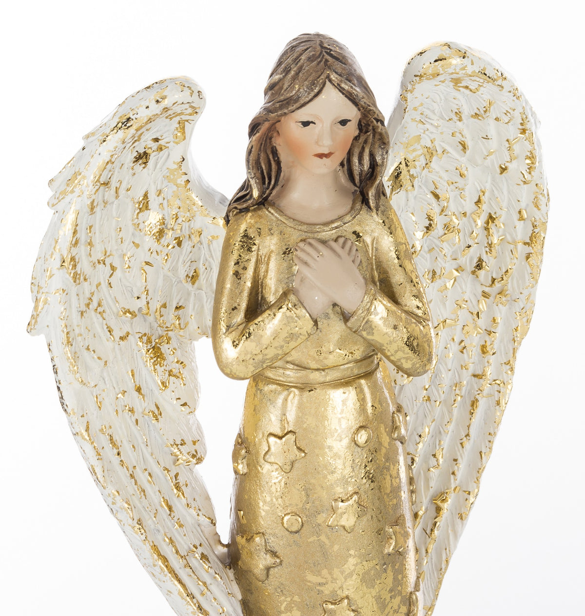 Figurină înger auriu ceramică pentru decor rafinat