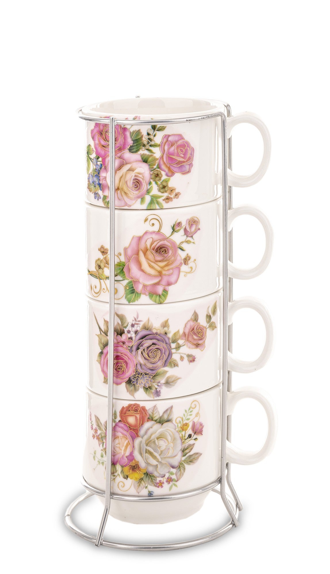 Set 4 căni Crăciun, obiect decorativ pentru amenajări elegante, prezentat ca accent pentru locuință