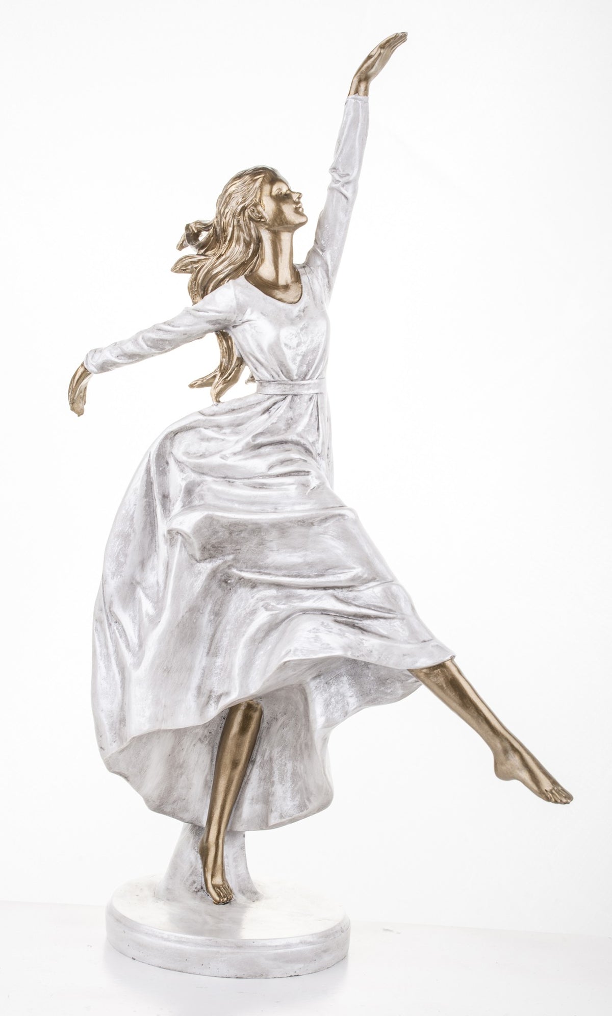 Femeie dansând figurină decor elegant mare