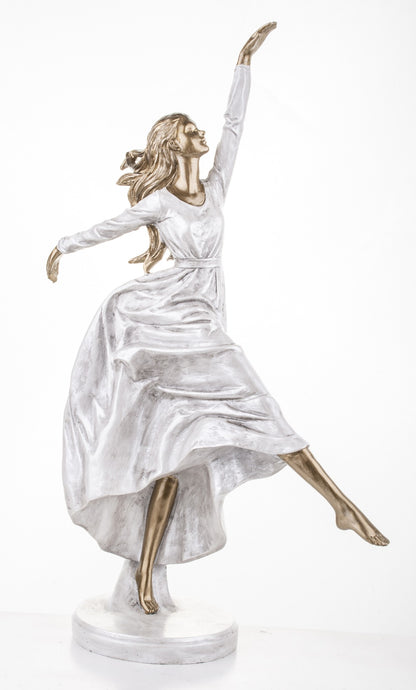 Femeie dansând figurină decor elegant mare