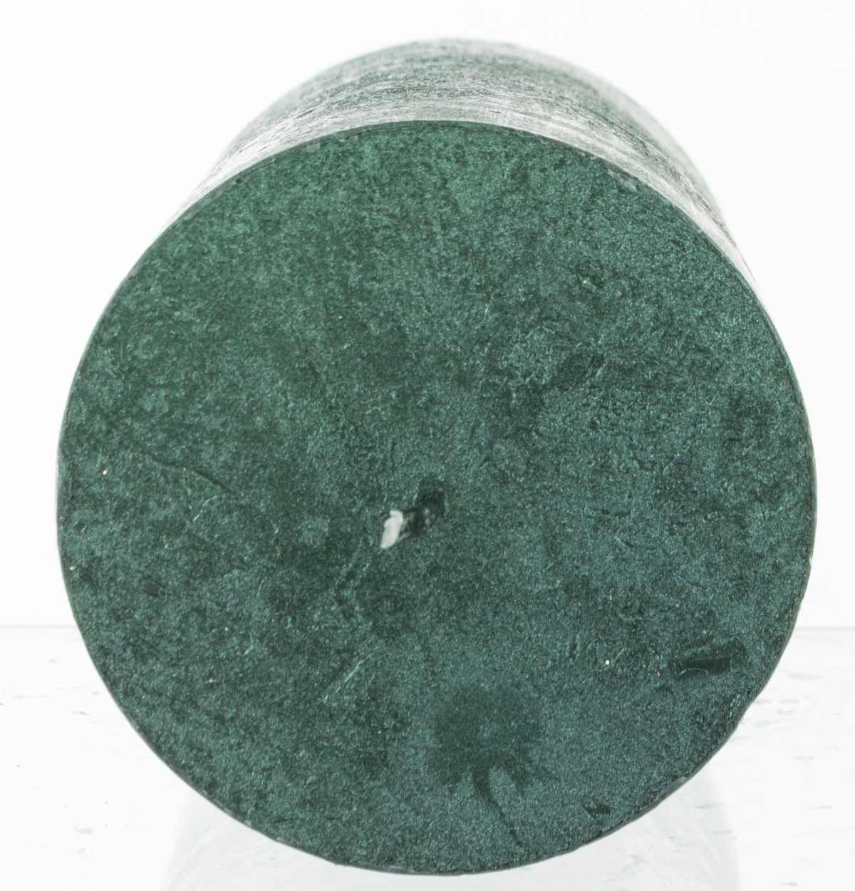 lumânare verde antichizată mare decor elegant