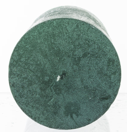lumânare verde antichizată mare decor elegant