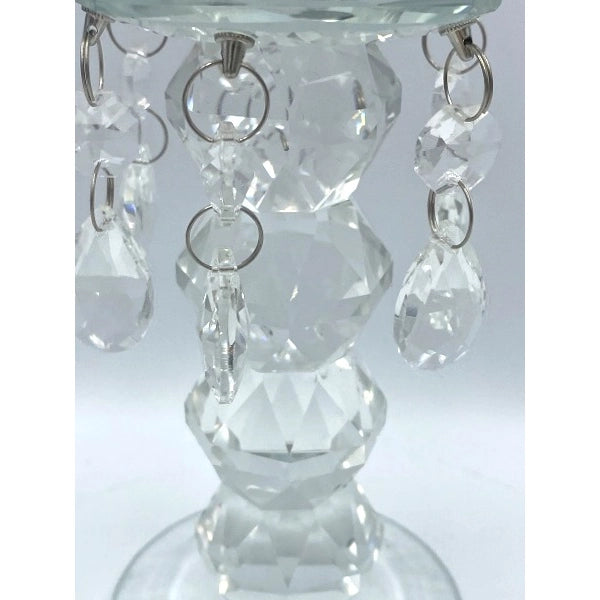 Sfeșnic de cristal pentru o lumânare, ideal decor elegant și romantic interior