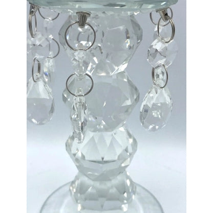 Sfeșnic de cristal pentru o lumânare, ideal decor elegant și romantic interior