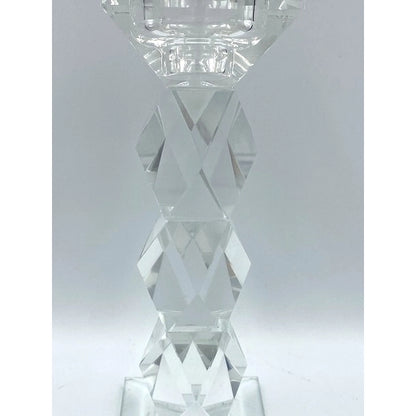 Sfeșnic de cristal pentru o lumânare, ideal decor elegant și romantic interior