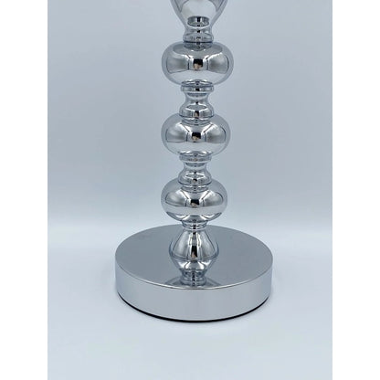 Sfeșnic argintiu cu o bilă, ideal decor minimalist și elegant casă