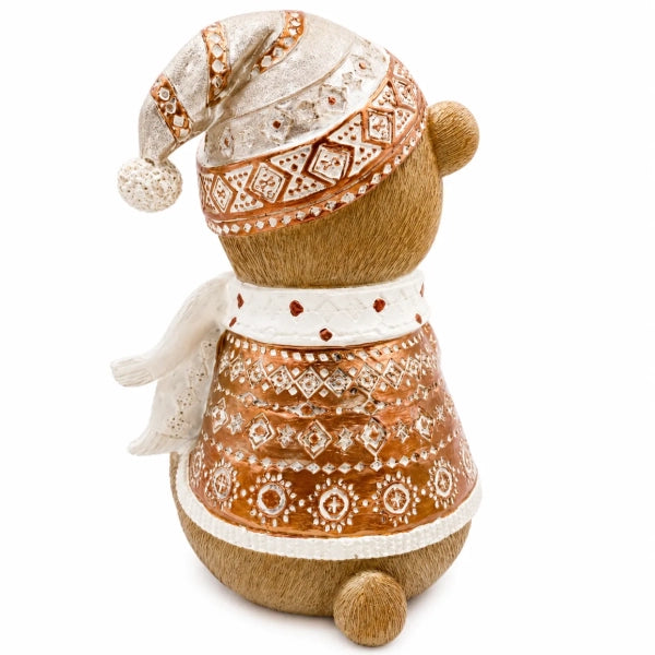 Figurină ursuleț Crăciun decor elegant