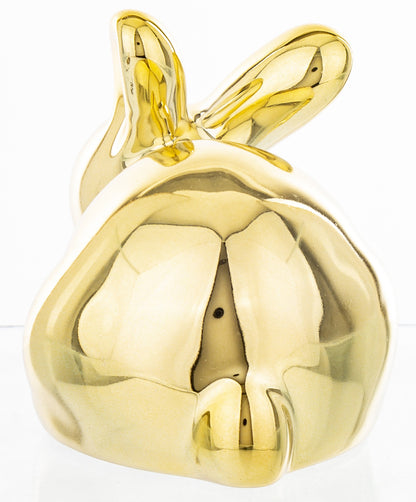 Iepure ceramic auriu 6x8x5 cm