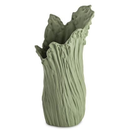 Vază din porțelan verde cu design minimalist modern, perfectă pentru interioare naturale și elegante. Este ideală pentru flori simple sau aranjamente decorative contemporane. Adaugă prospețime și stil în living, dormitor sau birou.
