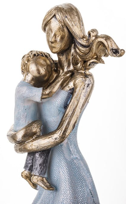 Figurină familie cu 3 copii 26,5x20x6,5 cm