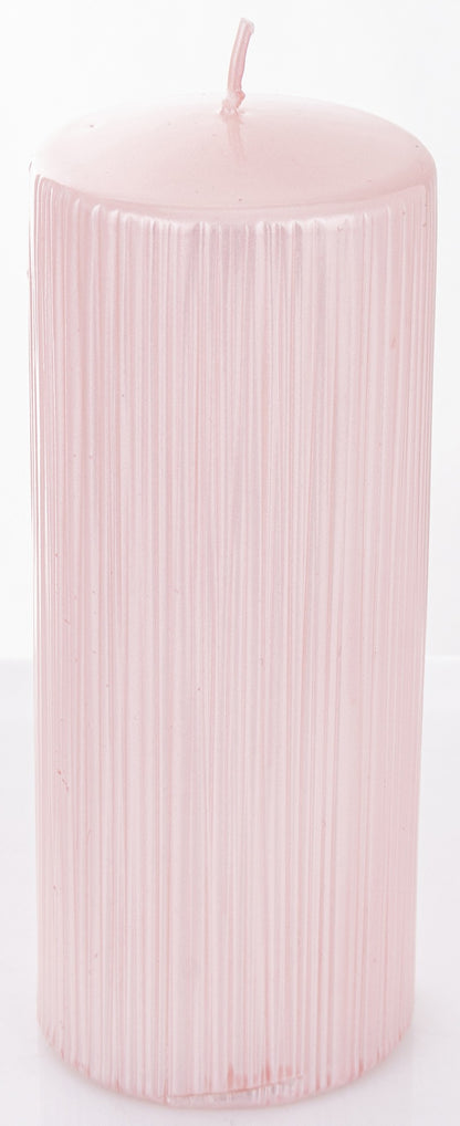 Lumânare roz mare 19x7x7 cm