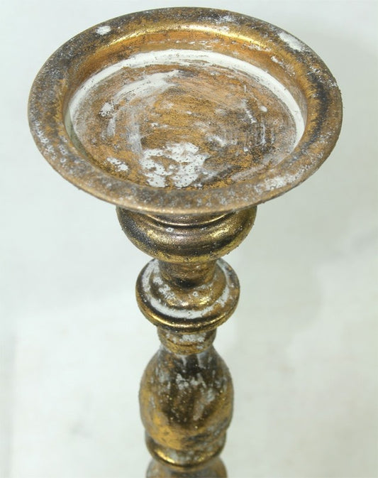 Vas metalic auriu 38,5x17x17 cm