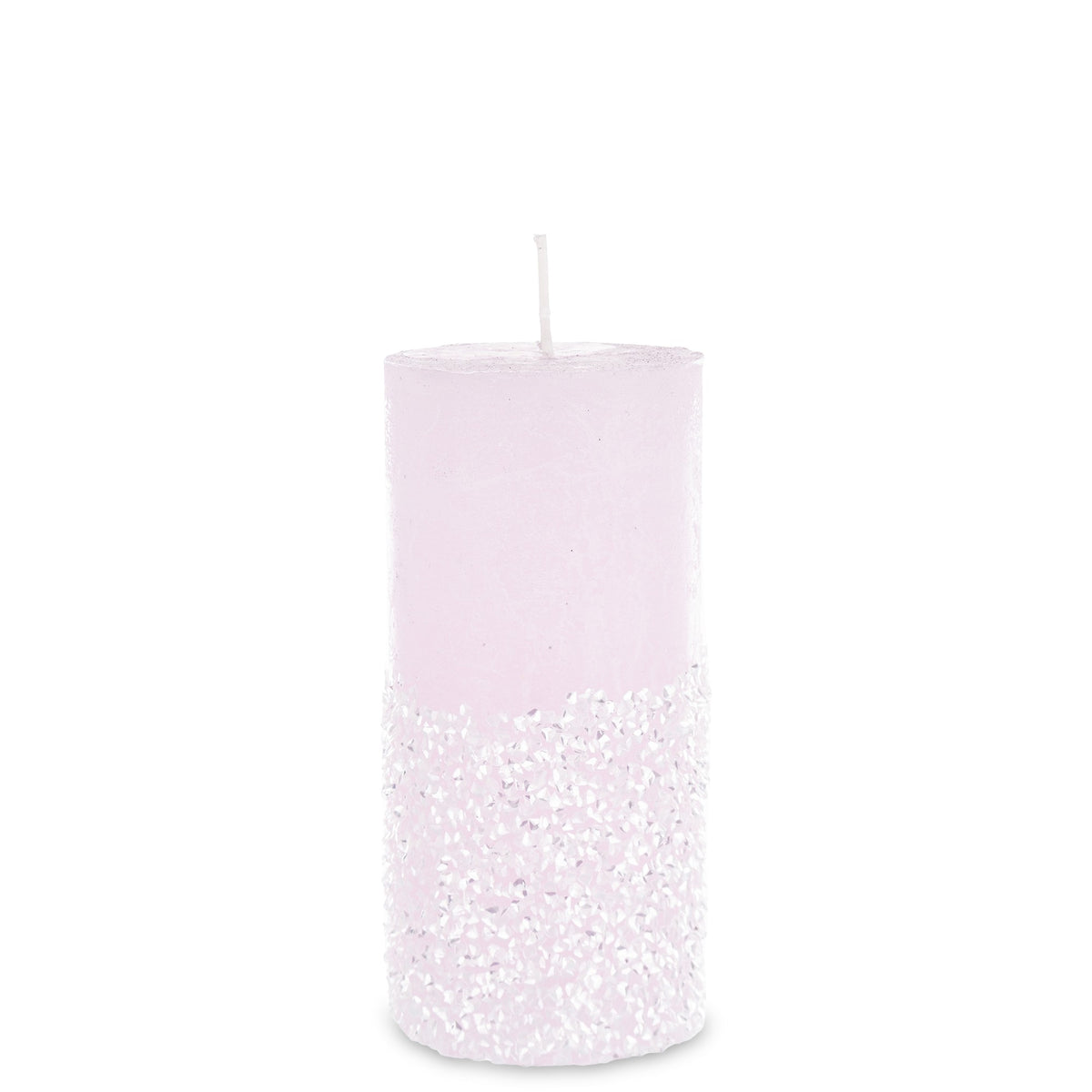 Lumânare decorativă roz cu pietre strălucitoare, ideală pentru decor romantic, feminin și elegant. Creează o atmosferă caldă și relaxantă în living sau dormitor. Perfectă ca dar pentru aniversări, Valentine’s Day, cadou de casă nouă sau surprize speciale pentru persoane dragi.