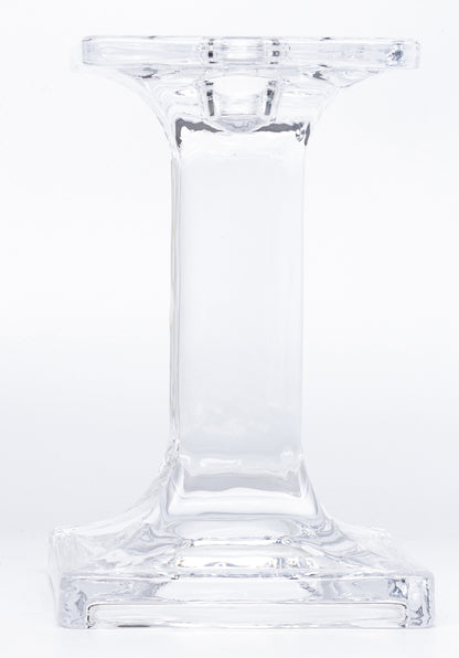 Sfeșnic sticlă transparent decor elegant