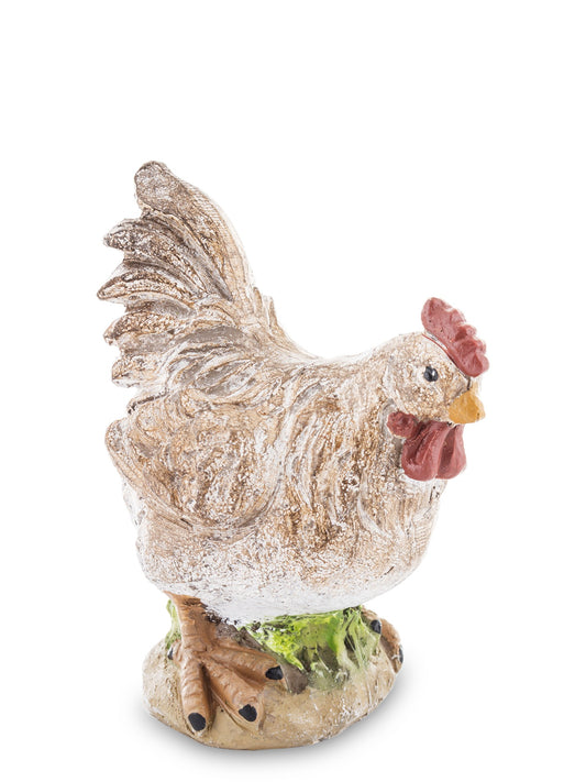 Figurină ceramică găină 11x9x6,5 cm, decor jucăuș și cadou rafinat