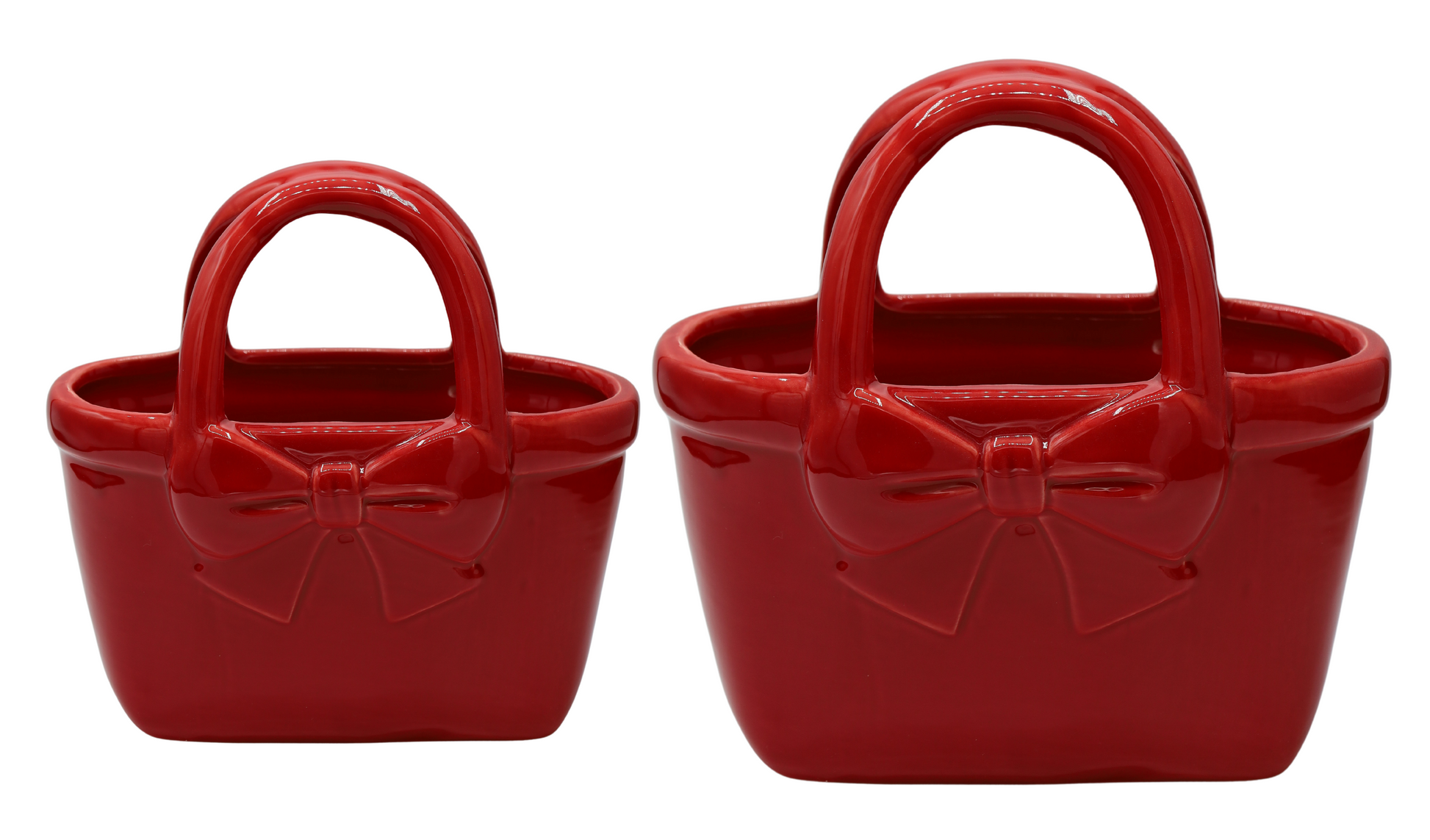 Vază ceramică albă în formă de poșetă 22,4x10,9x22,5 cm, cadou și decor rafinat, mentha - flori, cadouri și decorațiuni