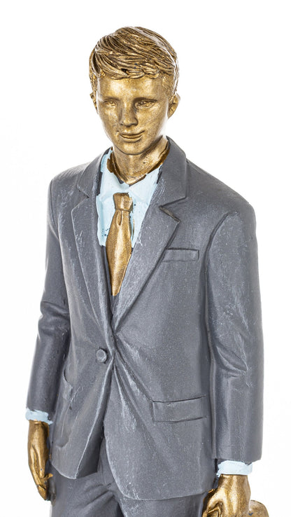 Suport metalic pentru ghiveci cu cerb auriu