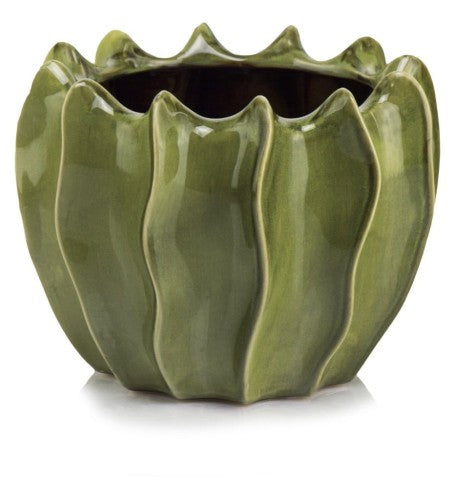 Ghiveci ceramic 27x21 cm pentru cactuși și plante suculente, decor interior și exterior protejat, suport elegant și durabil
