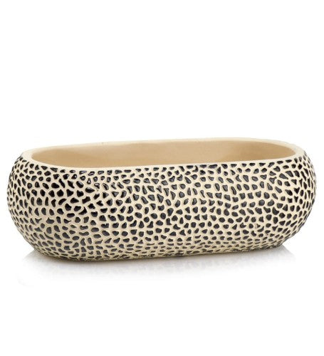 Ghiveci suport ceramic lung 33x10 cm pentru plante și flori de interior