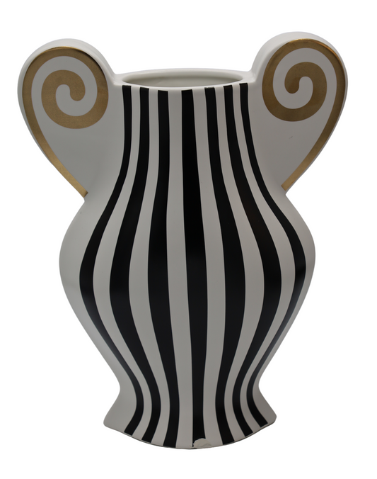 Vază ceramică anforă 23,5x9,5x29,5 cm, decor elegant pentru casă, dining sau cadou deosebit pentru pasionați de decorațiuni