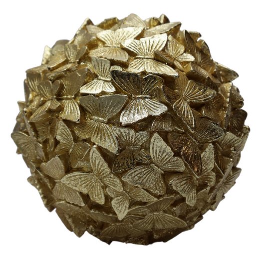 Decorațiune aurie din rășină cu fluturi, ornament elegant pentru interior și cadou simbolic