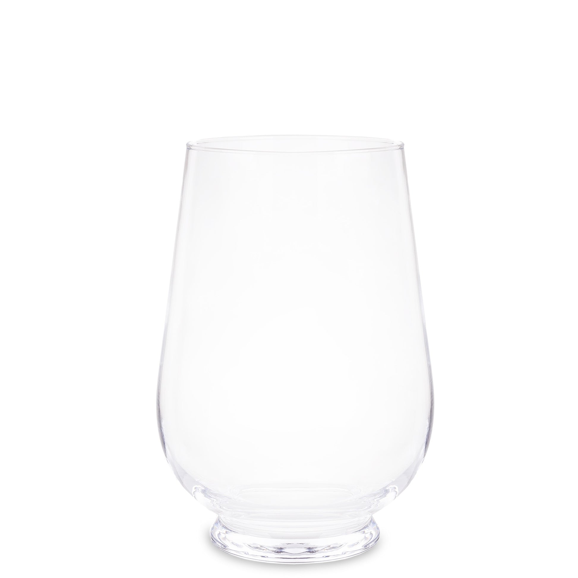 Vază de sticlă transparentă 25x17x17 cm, suport pentru flori, decor versatil pentru casă sau birou