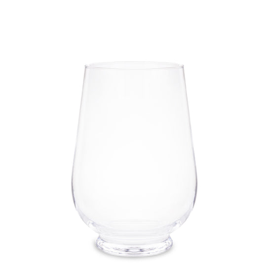Vază de sticlă transparentă 25x17x17 cm, suport pentru flori, decor versatil pentru casă sau birou