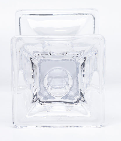 Sfeșnic sticlă transparent decor elegant