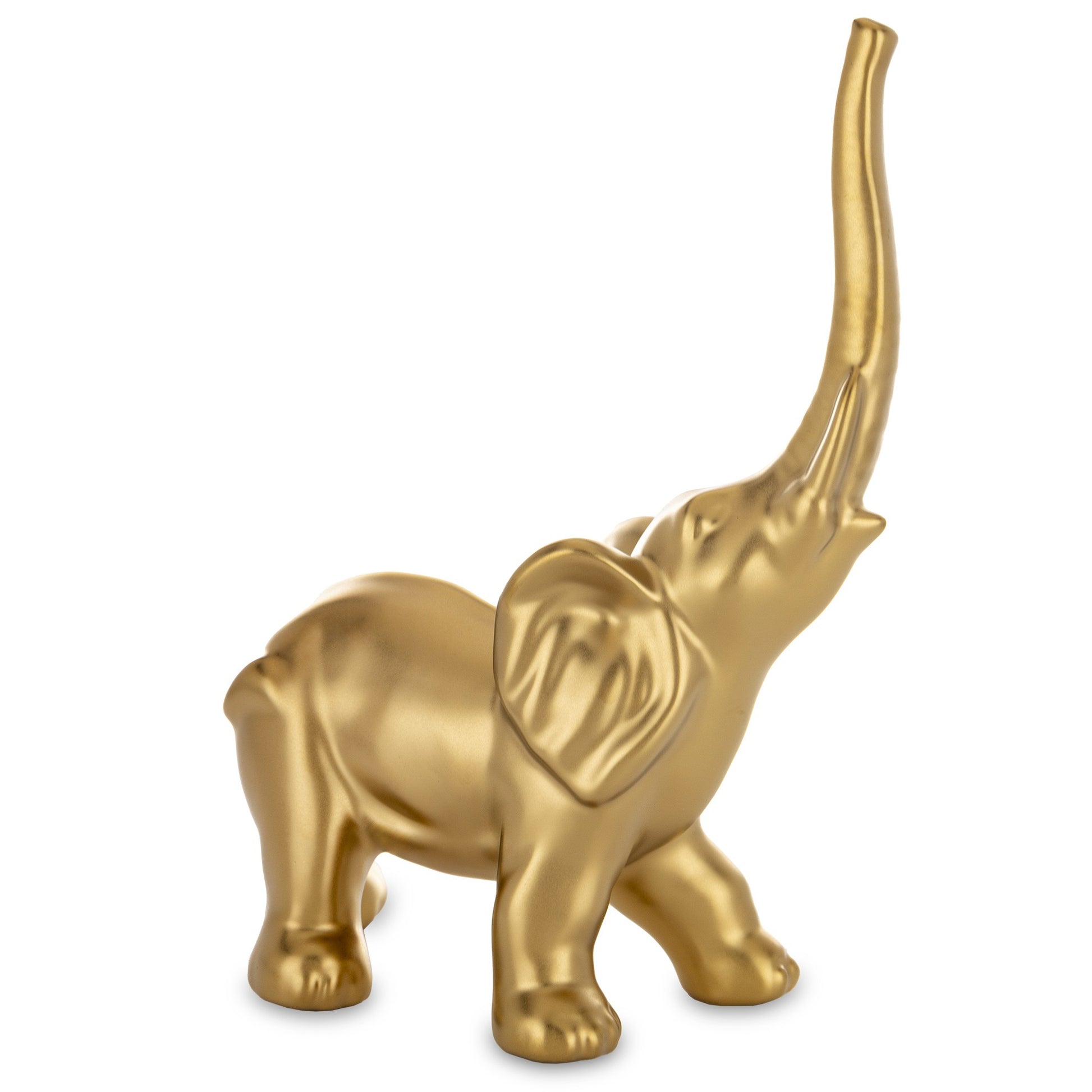 Figurină elefant auriu 27,5x19x10 cm, decor elegant și rafinat pentru orice încăpere.