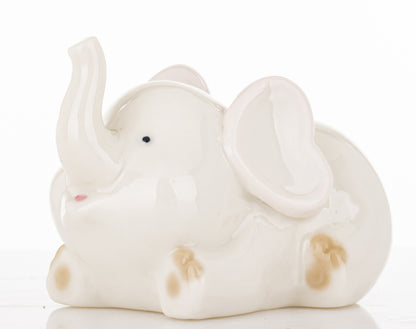 Figurină elefant ceramică mic 4,5x7,5x5,5 cm