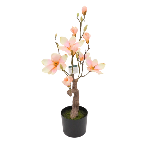 Magnolie bonsai artificială 78 cm, un accent verde elegant pentru orice spațiu.