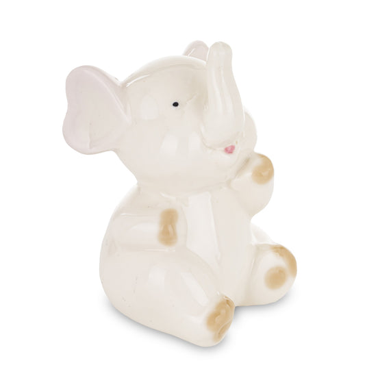 Figurină elefant ceramică mic 7x5x4 cm, cadou și decor interior, mentha - flori, cadouri și decorațiuni