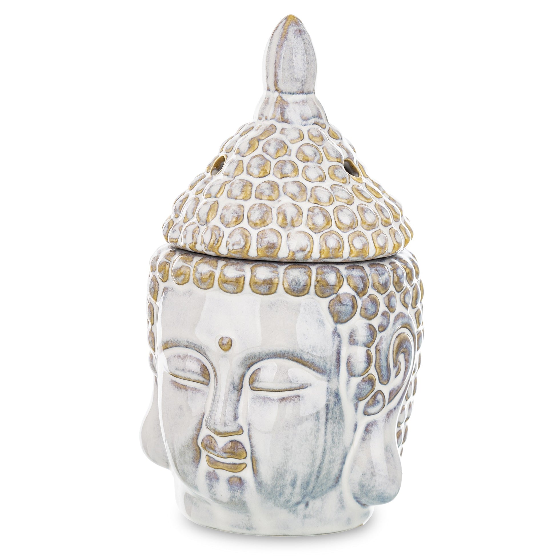 Difuzor aromaterapie buddha ceramică 19,5x10,5x10,5 cm, decor relaxant pentru orice cameră.