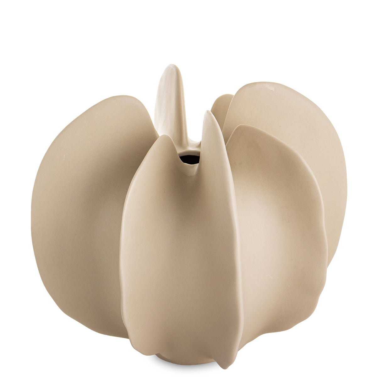 Vază din porțelan crem cu design minimalist modern, ideală pentru interioare calde, elegante și naturale. Se potrivește perfect cu flori simple și decoruri contemporane. Este o piesă versatilă pentru living, dormitor sau birou.