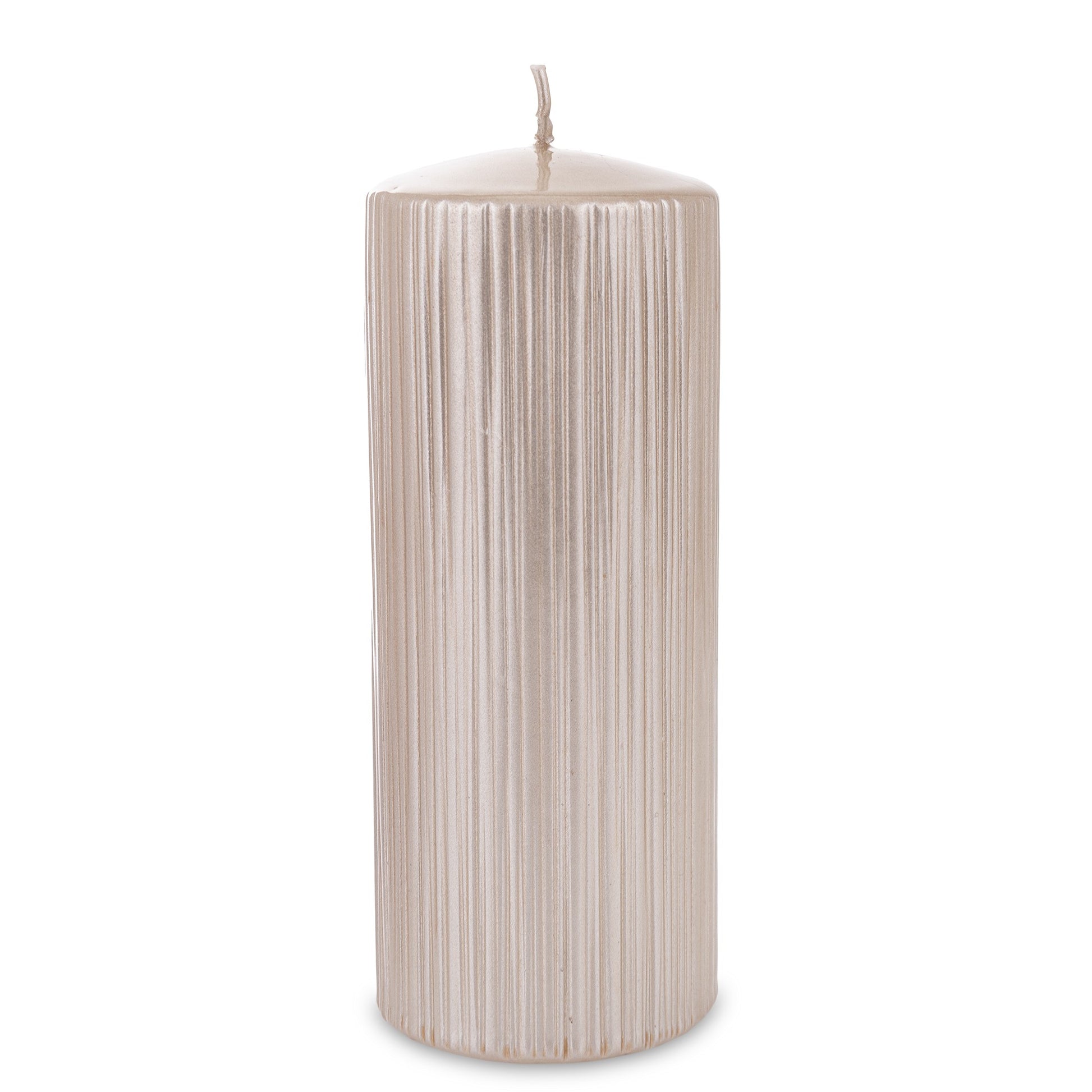 Lumânare roze mare 19x7x7 cm, decor romantic și feminin pentru living și dormitor, cadou elegant pentru ocazii speciale, ornament rafinat și delicat, atmosferă caldă și primitoare