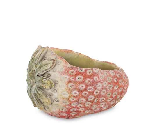 Ghiveci decorativ din ciment în formă de căpșună, ideal pentru plante mici, suculente sau decor de bucătărie și terasă. Designul jucăuș și modern îl face perfect pentru decor vesel și creativ. Este o alegere excelentă pentru cadouri de casă nouă sau iubitori de plante.