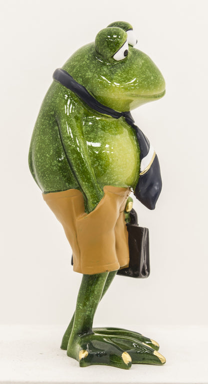 Figurină broască plictisit de lucru 17x8x7 cm – decor amuzant
