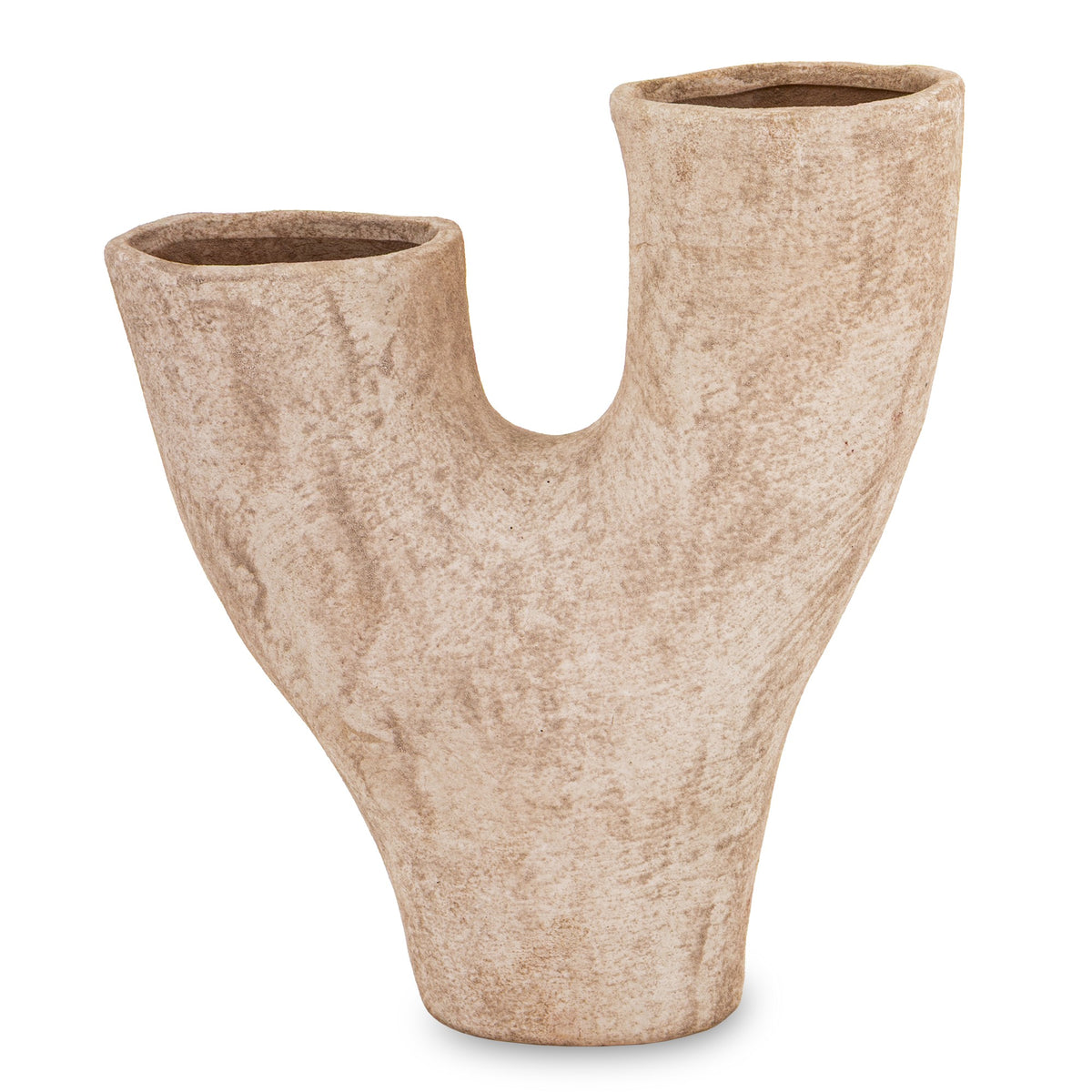 Vază ceramică minimalistă antichizată, obiect decorativ pentru flori și amenajări interioare, prezentat ca accent pentru locuință