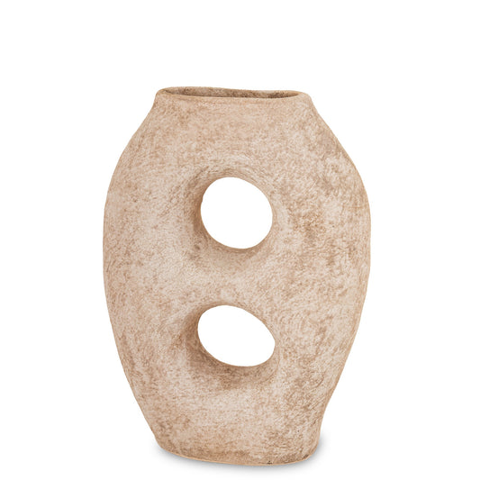Vază din ceramică cu design modern minimalist, ideală pentru interioare elegante, curate și contemporane. Este perfectă pentru flori naturale sau uscate și se potrivește în living, dormitor sau birou. Adaugă un accent subtil și rafinat în orice spațiu.