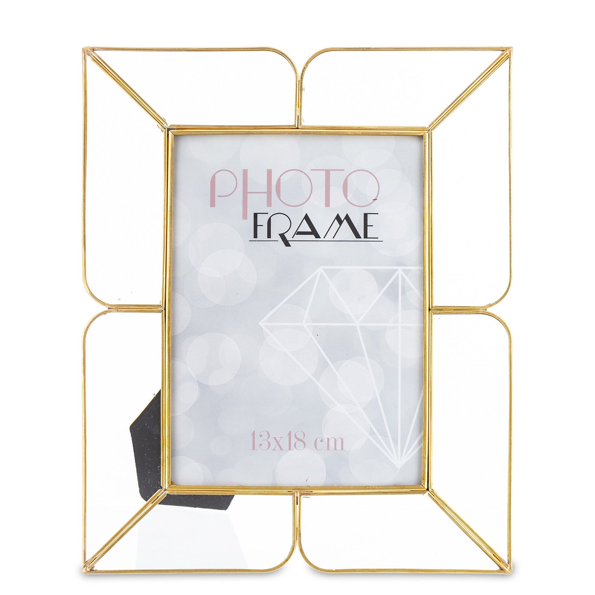 Ramă foto aurie metalică 26x21 cm, decor elegant pentru fotografii memorabile, cadou pentru familie și prieteni, ornament interior rafinat pentru living, birou sau dormitor, piesă colecționabilă