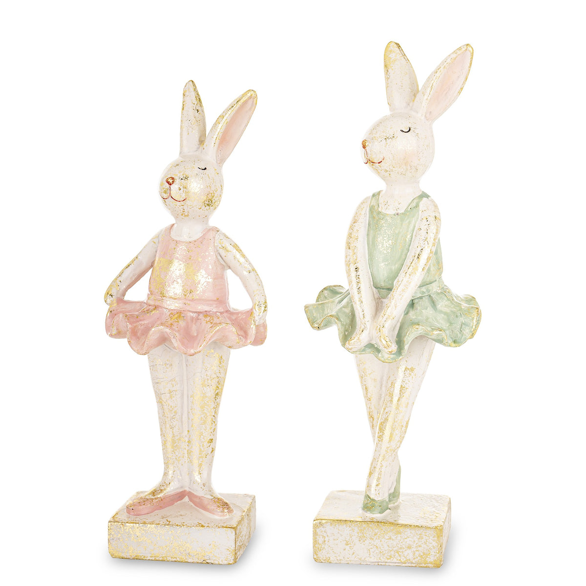 Figurină decorativă iepuraș balerină, simbol al gingășiei, grației și bucuriei de primăvară. Este ideală pentru decor de Paște sau spații luminoase și jucăușe. Adaugă un aer delicat și elegant în orice încăpere și este perfectă ca dar pentru copii sau familie.